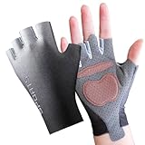 Reithandschuhe für Kinder, 2 x Halbfinger, Kinder-Fahrradhandschuhe – rutschfeste Workout-Handschuhe, fingerlose Skateboard-Fäustlinge für Gymnastik-Training