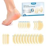 Sumiwish Blasenpflaster - Hydrokolloid Bandages - Wasserdichte Blasenpolster für Ferse, Zehen und Füße, Extra starker Schutz und schnelle Erholung(22 Count, Variety)