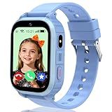 Moikmlih GPS Smartwatch Kinder mit 1,83“ HD-Bildschirm 4G Video- und Telefonanrufen, SOS, mit Echtzeitortung und Schulmodus, Ausgezeichnetes Geschenk für Jungen und Mädchen von