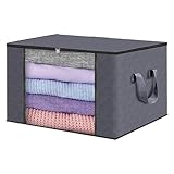 Unterbettkommode, Unterbett Aufbewahrungsbox, Unterbettbox Organizer, Unterbettkommode Aufbewahrungstasche, für Decken, Kleidung, Steppdecken, Spielzeug, Schuhe, 60x40x35cm