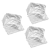Veemoon 100 Blatt Blattgold Silber Bastelpapier 14x14 cm Für Kreative DIY Projekte - Kunsthandwerk - Möbel Dekoration Und Mehr Hochwertiges Bastelmaterial in Edlem Silber