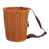 Parliky Handgefertigter Picknick-Rucksack mit Verstellbaren Schultergurten Leichter Kleiner Kinderkorb zum Pflücken von Tee Obst und Gemüse Vielseitiger Erntekorb für Garten Strand und