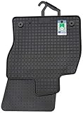 PETEX 84210 Gummimatten passend für Leon ab 11/2012-03/2020 5-Türer / Leon ST ab 11/2013-03/2020 Kombi Fußmatten schwarz 4-teilig