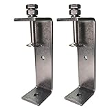 Ponezg 2 Stück C Klemme 90-125mm Einstellbar Kieferöffnungen Edelstahl C Zwingen Schraubzwingen Klein Schraubklemmen Metall Klemmschrauben Klemmhalterung Tischklemme M8 M10 Schraubzwinge C-Clamp Set