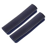Ipetboom 2Stücke Tragetaschengriff Ärmel PU Griffabdeckung für Koffer Handtaschen Tiefblaue Handschutz zur Dämpfung Dekoration für Unterschiedliche Taschenarten