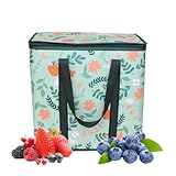 Thermobeutel für kalte Speisen – verbreiterte Handschlaufe, Kühltasche aus Vliesstoff, große Kapazität für Kuchen, Picknick, Getränke, Mitnehmen, Milch, Tee, tägliches Einkaufen