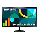Samsung S36GD Essential Curved Monitor 27 Zoll, PC-Bildschirm mit VA-Panel, Full HD-Auflösung, 4 ms Reaktionszeit, Bildwiederholrate 100 Hz, Eco Saving Plus, Flicker Free, Schwarz, S27D364GAU