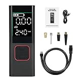YWBL-WH Tragbarer Reifen -Inflatorluft -Kompressor 2600 -mAh -Schnurpumpe für Car Bike Ball LCD -Bildschirm