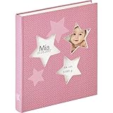 walther design Fotoalbum rosa 28 x 30,5 cm Babyalbum mit Cover-Ausstanzung, Baby Estrella UK-133-R