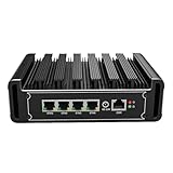 CYMINILMDPC Celeron N6210 Firewall Appliance Mini-PC – 4X 2.5G LAN (i226-V), Fanless, DDR4/DDR5, NVMe + SATA, Support pfSense,OPNsense, 4G/3G, HDMI+DP, AES-NI, ideal für Router/Firewall