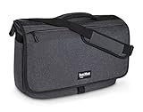 Jan Max Arbeitstasche für Herren, Laptop Messenger Bag mit Laptopfach, Laptoptasche 15 Zoll Bürotasche dunkel Grau/Schwarz