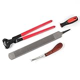 Tomvorks PFERDEHUFZANGENSCHNEIDER AUS Hochwertigem, Robustem Metall FÜR PROFESSIONELLES SCHNEIDEN UND REINIGEN VON Griffen VON MESSERWERKZEUGEN