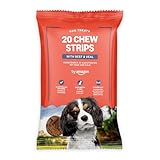 by Amazon - Leckerlis für Hunde - 20 Streifen Rindfleisch, 200 g