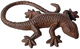 Esschert Design Gartenfigur, Skulptur Motiv Eidechse aus Gusseisen, ca. 15 cm x 10 cm x 2,8 cm