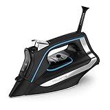 Rowenta DW3261 1725 Watt Advanced No Setting No Burning Dampfbügeleisen Edelstahl Sohle, 380-Loch, schwarz