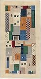 Nain Trading Gabbeh Loribaft 104x199 Handgeknüpft Moderner Orientteppich Flur Teppich aus Wolle Indien