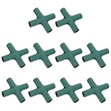 TEHAUX 10 Stück Teiliges PVC Vierwege verbindungsstück Gartenstruktur Verbinder für Gewächshausrahmen und DIY Regale Langlebig Verstärkt Präzise Wasserverteilung Kompatibel mit