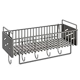 Duschregal zur Wandmontage, kein Bohren, Badezimmer-Organizer für platzsparende Aufbewahrung