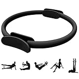 Schwarz Yoga Pilates Ringe Gymnastik Widerstands Circle Krafttraining Fitness Ring Doppelgriff Fitness Kreis Pilates Für Fettverbrennungsübungen An Armen Oberschenkeln Um Die Kraft Steigern