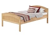 Erst-Holz Überlanges Seniorenbett in zeitlosem Stil Buche Natur 120x220 Zubehör wählbar V-60.75-12-220ohne Zubehör