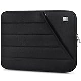 DOMISO 15,6 Zoll wasserdichte Laptoptasche mit Rückengriff Tragetasche für 15,6' VivoBook/HP Pavilion/Notebook/Acer Aspire/MacBook Air/MacBook Pro,Schwarz