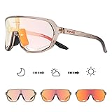 KAPVOE Fahrradbrille Selbsttönend Sonnenbrille Herren Damen Mountainbike Sonnenbrille Sportbrille UV-Schutz für Schnelle Radfahren Laufen Mtb Fahrrad