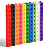 HOTUT Steckwürfel,100 Stück Mathe-Würfel,rechenwürfel, Lernen Lernspiele,rechenhilfe grundschule Geschenk ab 3-8 Jahren Jungen und Mädchen