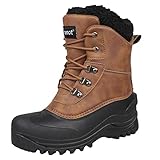 riemot Winterstiefel Damen Herren Wasserdicht Gefüttert Schneestiefel Warme Snow Boots Rutschfest Winter Schuhe