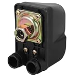 Ciieeo Druckschalter für Wasserpumpen Brunnenpumpenschalterteil aus Versilbertem Metall mit Gummimembran Kompatibel für Hauswasserwerk und Zisternenpumpen Einstellbarer Anschlagdruck