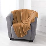 Douceur d'Intérieur, Milou Camel Fleecedecke (125 x 150 cm)