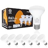 LUTW LED Reflektor R63 E27 Glühbirne, 9W Ersatz Halogenstrahler 60W, Warmweiß 3000K E27 LED Reflektorlampen, 900LM LED Lampe E27 mit 120° Abstrahlwinkel, AC 220V, Nicht Dimmbar, 6er Pack