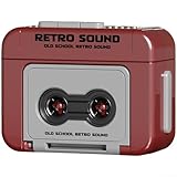Retro Kassette Recorder Keychain - Portable 10cm Vintage Music Box Nostalgic Pendant Ornament for Adults, Teens & Collectors