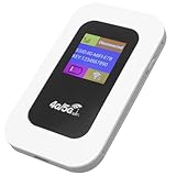 Vikye Tragbarer WiFi -Hotspot, 4G 5G Mobile Router 300 Mbit/S mit SIM -Kartensteckplatz, für Reisen Unterstützt 10 Geräte USB C -Strom mit Digitalem Display
