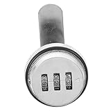 NOLITOY Kombinationsschloss für Aktenschränke Silbernes Zahlenschloss mit Hoher Härte Bruchsicher Langlebig Glatter Oberfläche für Haushaltsschränke und Waffenschränke Passwortschutz für