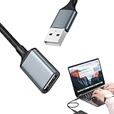 USB 3.0-Verlängerungskabel | Nylon geflochtener Draht | USB-Verlängerung von Stecker auf Buchse kompatibel mit WebCam Telefon Taste für Kopfhörer | Langlebiges flexibles Kabel für Transfer