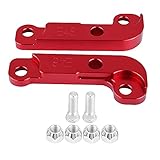 Driftadapter, Adapter Zur Erhöhung des Drehwinkels, Lenksteuerungsadapter, CNC-gefrästes Luftfahrt-Aluminiumgehäuse mit Montageteilen für E46 M3 (Rot)