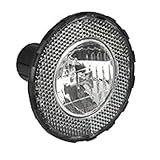 FISCHER Fahrrad Dynamo Frontlicht 10 Lux, mit austauschbarer Halogenglühlampe 6V/2,4W, StVZO-zugelassen, Schwarz