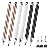 Stylus-Stifte für Touchscreens, 6 Stück, hohe Präzision und Empfindlichkeit, geeignet für iPhone/iPad/Android-Tablets, kompatibel mit allen Handy-Smartphone-Touchscreens