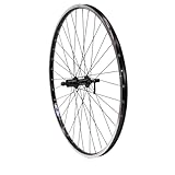 Vuelta Fahrradfelge Hinterrad 28 Zoll Schwarz inkl. Tourney FH-TX500 Cut 19-8/9/10-fach,V-Brakes/Felgenbremse -Made in Germany 28 Zoll Hinterrad, Hohlkammer-Felge 622x19