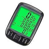 Benkeg Fahrradtacho Wasserdichter Fahrradcomputer Fahrradkilometerzähler mit LCD-Display und Multifunktionen