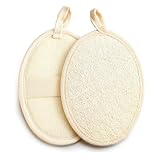 2 Stück Luffa Schwamm Körper,Wiederverwendbarer Dusch Schwamm,NatürlicherPeeling Schwamm Körper,Loofah Duschbürste,Wash Duschschwamm Sponge,Gesicht Body Dusche,Luffa-Peeling-Körperschrubber,Hygienisch