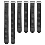 XHTXHT 6 Stück klettband selbstklebend Klettverschluss 2 Größen (46/60 cm × 5 cm) Klettband, kabelbinder für Schläuche, Hosenschutz, Kabel, Fahrrad, Camping, Gepäck, Yogamatten Kabel etc