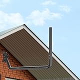 Antennenhalterung für lange Wand – lange Traufmast-Montagehalterungs-Sets mit 90-Grad-Winkeln, längenverstellbares Verlängerungsrohr, Befestigungsschrauben, ideal für TV-Antennen im Freien, Starlink