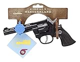 Bauer Spielwaren 4009131 Schrödel J.G. Mustang: Spielzeugpistole für Zündplättchen, ideal für das Cowboy- oder Polizeikostüm, 100 Schuss, 19 cm, schwarz (400 9131)