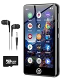 AGXOV 80GB MP3-Player mit WLAN & Bluetooth, 4,02-Zoll Touchscreen MP4 Player, Android Musik-Player mit Spotify, Amazon Music, Deezer, FM-Radio, Sprachrecorder, E-Book-Reader (schwarz)