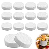 Keramikwolle für Bioethanol, 14 Stück Brennwatte Keramikschwamm Ethanol Ceramic Wool Keramik Keramische Wolle für Bio Ethanol Tischkamin Kamine