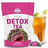 Detox Tee, Tee Zum Abnehmen, Cleanse Weight Loss Tea, Natürliche Kräutermischung, Körper formender Tea, Sanfte Entgiftung und Reinigung, 100% Vegan (28 Teebeutel)