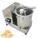CIELOBLOEN Edelstahl-Küchenmaschine 6L/9L/12L als Gemüsezerkleinerer und Hackmaschine - Elektrischer Universalzerkleinerer für Wurst Brot Obst Nüsse - Profi Tischkutter Gastro 12L