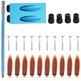 HOMSFOU 28 Stück Teiliges Woodworking Locator Kit aus Aluminiumlegierung Präzise Schrägloch-bohrführung für Exakte Holzbearbeitung und Professionelle Verbindungsreparatur bei Vielseitigen