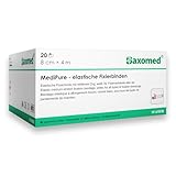 Verbandsmaterial Mullbinden 8cm x 4m – 20 Stück elastische Fixierbinde Bandage Druckverband – latexfreie Binden Verband dehnbar